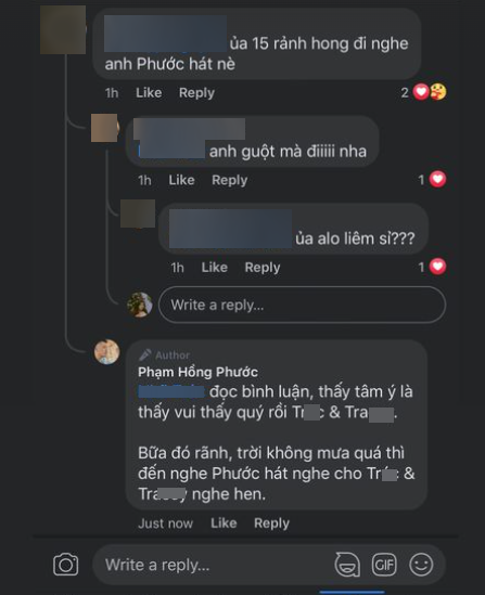 Màn tương tác đáng yêu của Phạm Hồng Phước và fan.