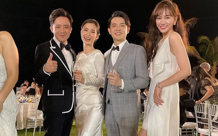 'Tình bể bình' bên bà xã trên thảm đỏ, Trấn Thành và Ông Cao Thắng: Ai chiều vợ hơn? Ảnh 2