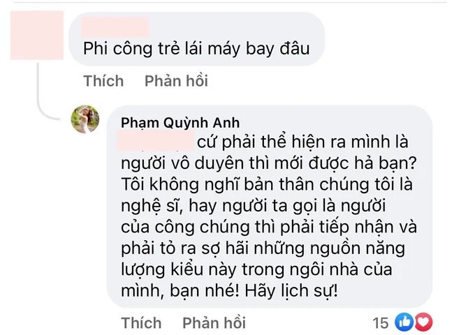 Bình luận của Phạm Quỳnh Anh đang thu hút sự quan tâm từ dư luận.