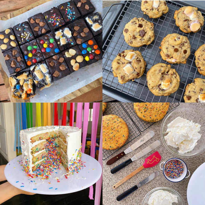 Ngoài ra, cô còn làm những món bánh ngọt để phục vụ 3 thiên thần nhỏ của mình