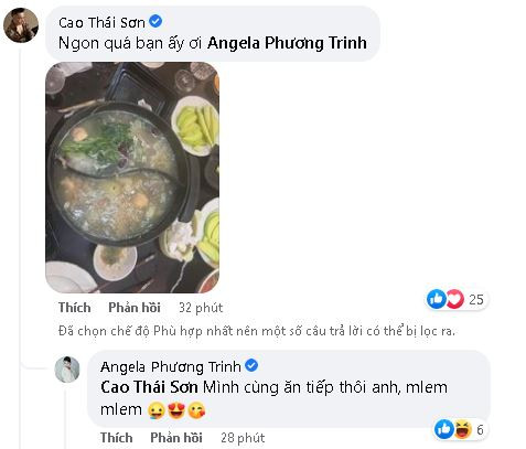 Cao Thái Sơn đã hết lời khen ngợi cô nàng vì đã trổ tài nấu nướng