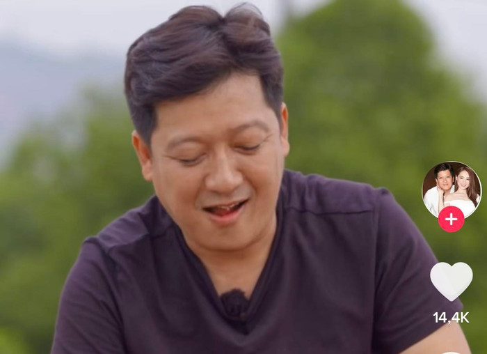 Trường Giang tỏ ra bối rối, có phần ngượng ngùng.