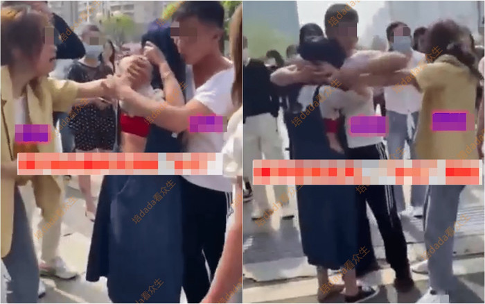 Vợ bắt gặp chồng đi hẹn hò, đòi 'xé xác' làm lộ cả nội y tiểu tam giữa đường Ảnh 1