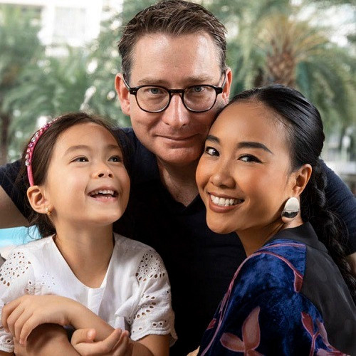 Gia đình hạnh phúc của Đoan Trang.