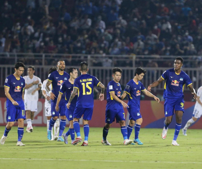  Đội bóng của bầu Đức có bàn rút ngắn tỷ số 1-2. Ảnh: HAGL