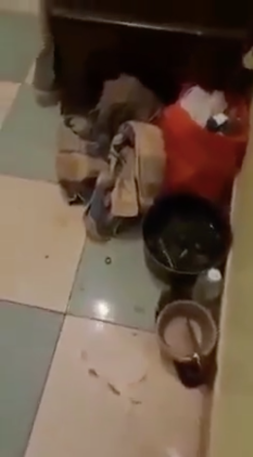 Căn phòng vô cùng bừa bộn của cô con gai 18 tuổi được người bố quay clip lại.