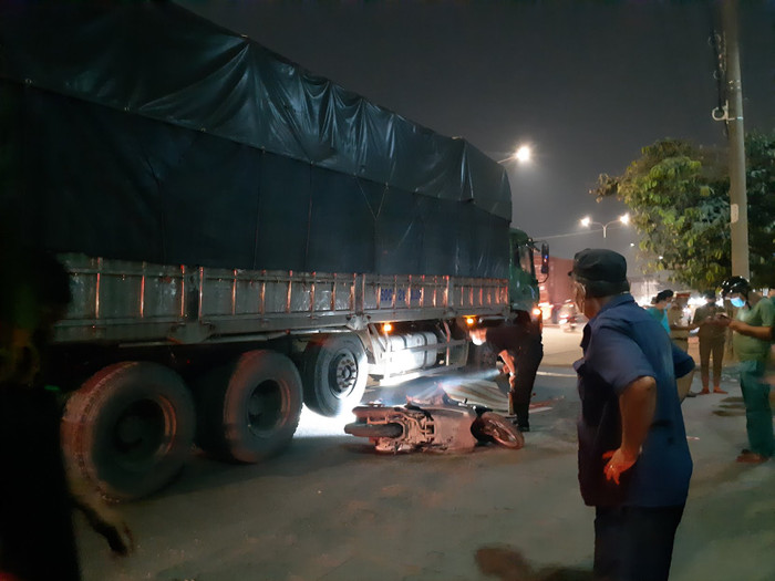 Hiện trường vụ việc vụ tai nạn. Ảnh: Báo Thanh Niên 