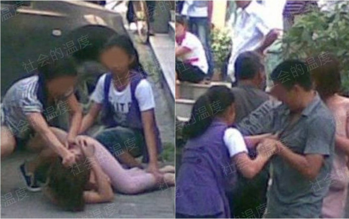 Bà mẹ lôi con gái đánh ghen giữa đường, dân mạng quay sang chỉ trích: 'Giỏi thì về giải quyết với chồng' Ảnh 2