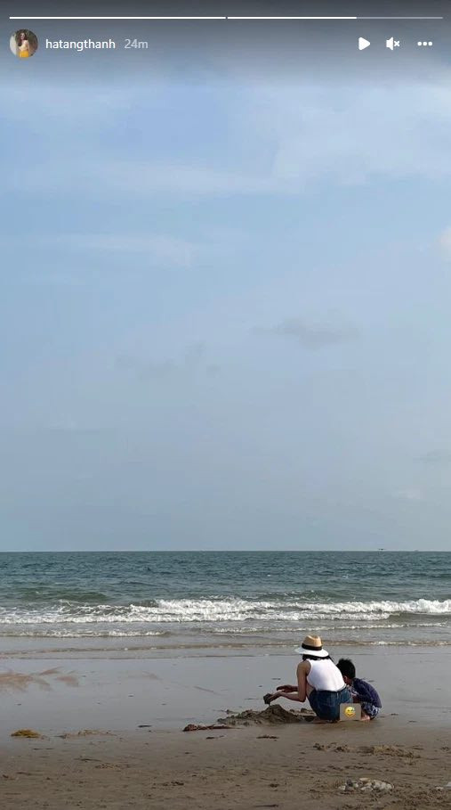 Trên Instagram, Tăng Thanh Hà đăng tải hình ảnh bên con trai Richard Nguyễn.&nbsp;