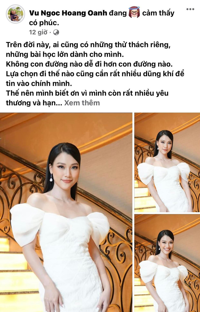  Á hậu chia sẻ những ngày qua cô đã nhận được rất nhiều lời hỏi thăm của bạn bè, đồng nghiệp và những người quan tâm nhưng chưa thể trả lời hết.