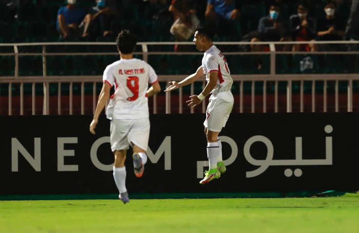 Vũ Văn Thanh ghi bàn mở tỷ số cho HAGL ở phút 26. Ảnh: HAGL