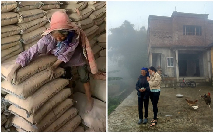 Thực hư thông tin cụ bà vác hàng tấn xi măng mưu sinh từng ngày: 'Cụ làm vì thích, đang xây nhà 3 tầng' Ảnh 2