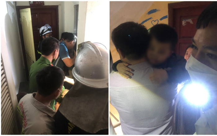 Cháu bé 4 tuổi rơi xuống hố thang máy và giây phút nghẹt thở cứu 2 người mắc kẹt bên trong Ảnh 2