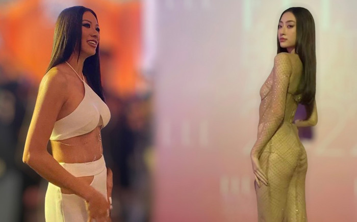 Cam thường 'bóc' dáng dàn bông hậu: Lương Thùy Linh 'mất' vòng 3, Kim Duyên trông như mới ăn no Ảnh 2