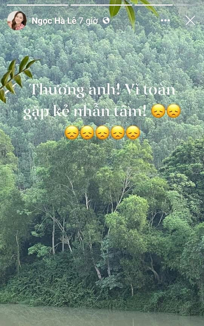 Bà xã Công Lý đăng tải trên trang cá nhân.