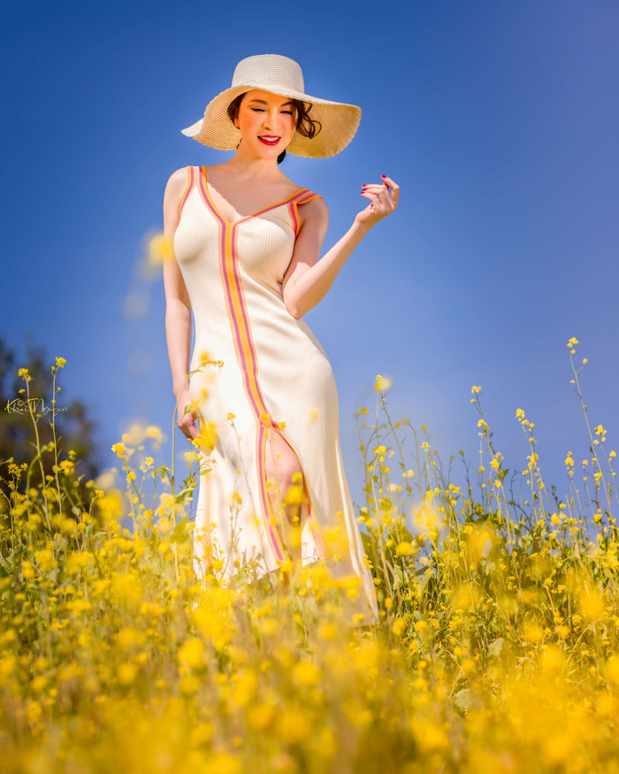 Nữ MC bày tỏ sự thích thú trước không gian yên tĩnh, khác xa với sự ồn ào ở những đô thị gần công viên