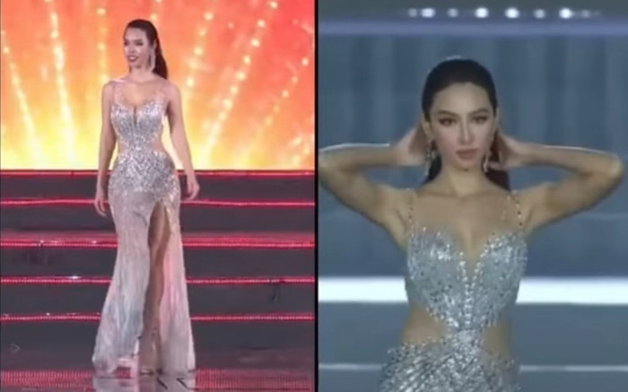 Cùng mặc váy hở trên xẻ dưới, liệu thần thái chị đại của Hà Anh có 'trên cơ' beauty queen Thùy Tiên? Ảnh 2