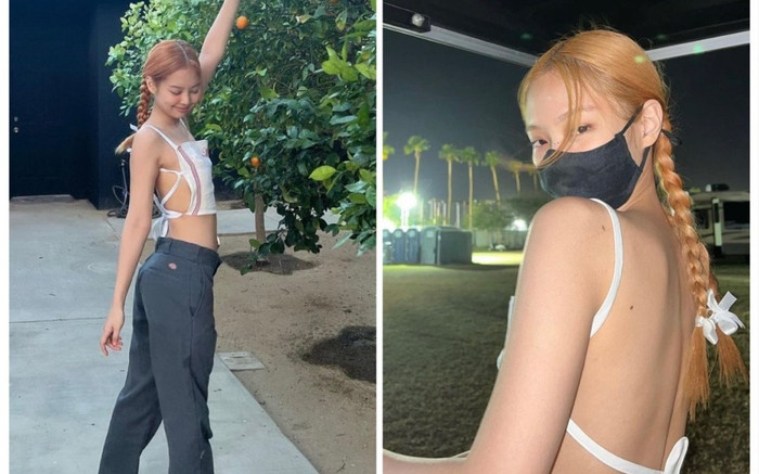 'Tắt nắng' khi Jennie khoe thân táo bạo với áo 'nửa mảnh' tại Coachella 2022 Ảnh 2