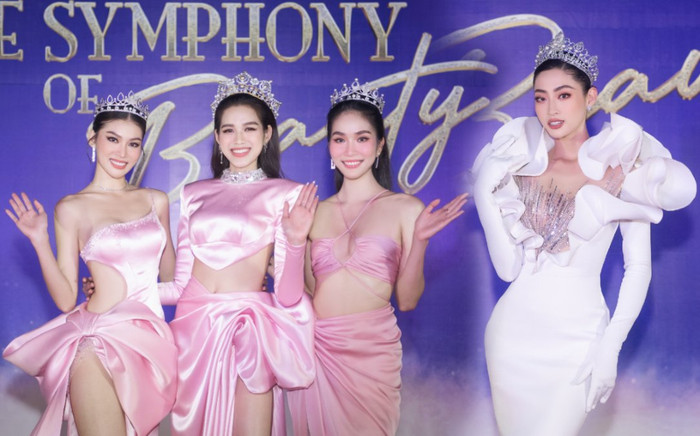 Đỗ Hà, Phương Anh, Ngọc Thảo bung lụa - Lương Thùy Linh áp đảo thí sinh Miss World VN trên thảm đỏ Ảnh 2