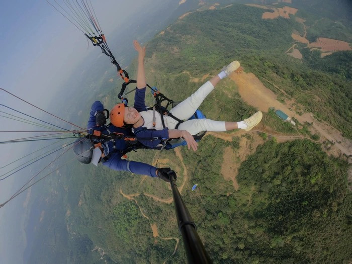 Trải nghiệm thú vị trên bầu trời Hà Nội.