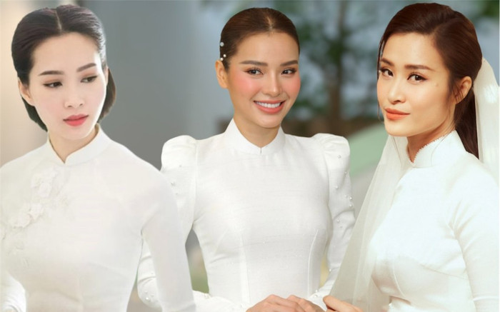 Hội cô dâu diện áo dài trắng: Đông Nhi, Thu Thảo kinh điển nhưng 'độc nhất' chắc suất Phương Trinh Jolie Ảnh 2