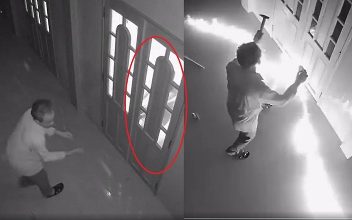 Clip: Người đàn ông phá cửa rồi ném đốt nhà lúc rạng sáng, tiếng kêu cứu thảm thiết bên trong gây ám ảnh Ảnh 2