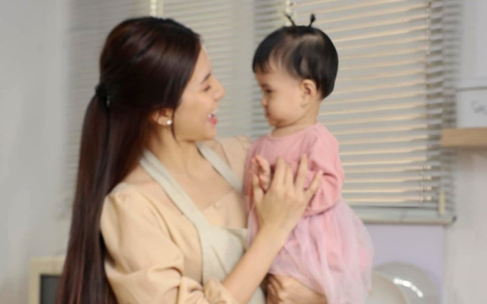 Con gái Jack và Thiên An dạn dĩ, đáng yêu trước ống kính Ảnh 2