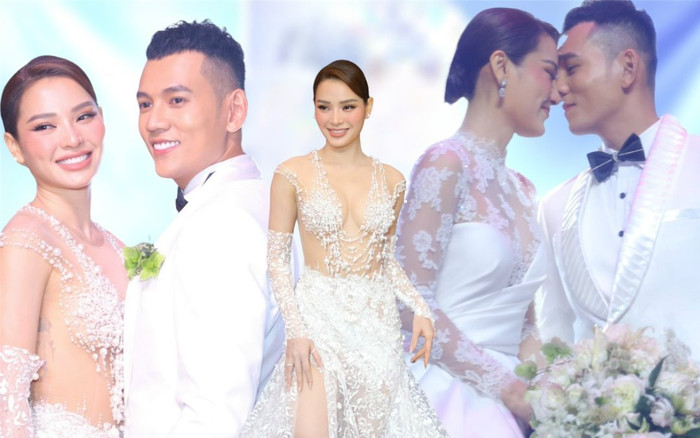 Thời trang váy cưới 'bà hoàng sexy' đến 'nàng dâu cổ điển', Phương Trinh Jolie đều cân đẹp Ảnh 2