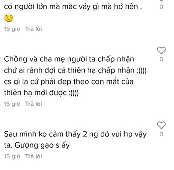 Các bình luận của cư dân mạng.