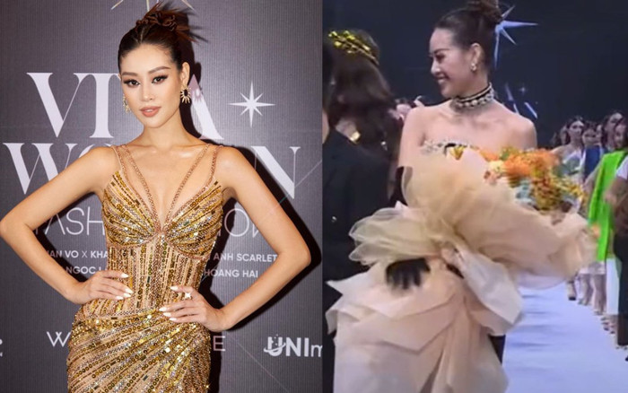 Tranh cãi chuyện Khánh Vân tặng hoa cho nhà thiết kế: Người khen lịch sự, người chê kém tinh tế Ảnh 2