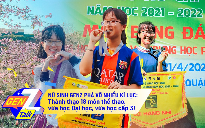 Nữ sinh GenZ phá vỡ nhiều kỉ lục: Chơi thành thạo 18 môn thể thao, vừa học Đại học, vừa học cấp 3! Ảnh 2