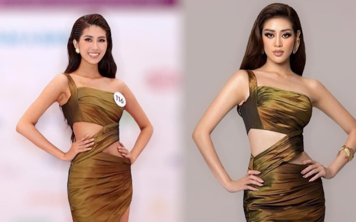 Miss Universe Vietnam 2022 xuất hiện thí sinh 'photocopy' style của Hoa hậu Khánh Vân Ảnh 2