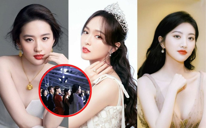Khoảnh khắc ba mỹ nhân Cảnh Điềm, Diệc Phi, Đường Yên cùng rớt sắc khi chung khung hình Ảnh 2