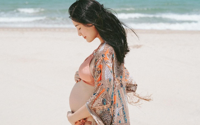Kathy Uyên khoe ảnh mẹ bầu rạng rỡ, CĐM hết lời khen ngợi Ảnh 2