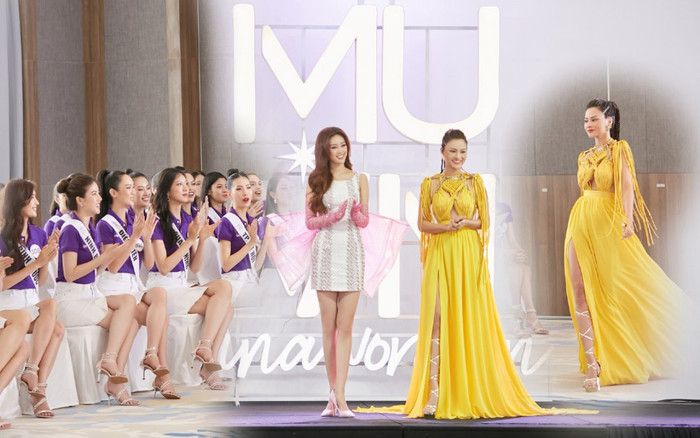 Vũ Thu Phương catwalk sương sương vài vòng khiến thí sinh lác mắt: Đẹp đủng đỉnh mà không hề 'trôi' Ảnh 2
