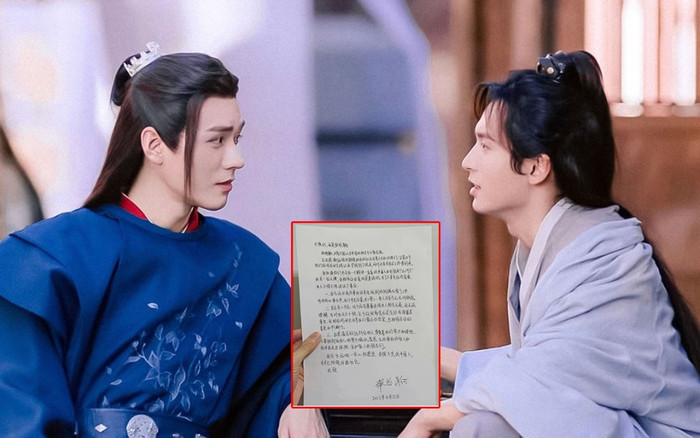 Biến căng: Trương Triết Hạn viết thư tay tố Cung Tuấn lợi dụng mình để xào couple sau Sơn Hà Lệnh Ảnh 2