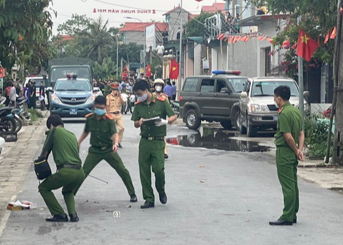 Hiện trường vụ án mạng. 