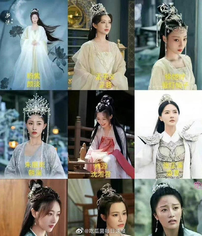 Tạo hình của các nhân vật nữ.