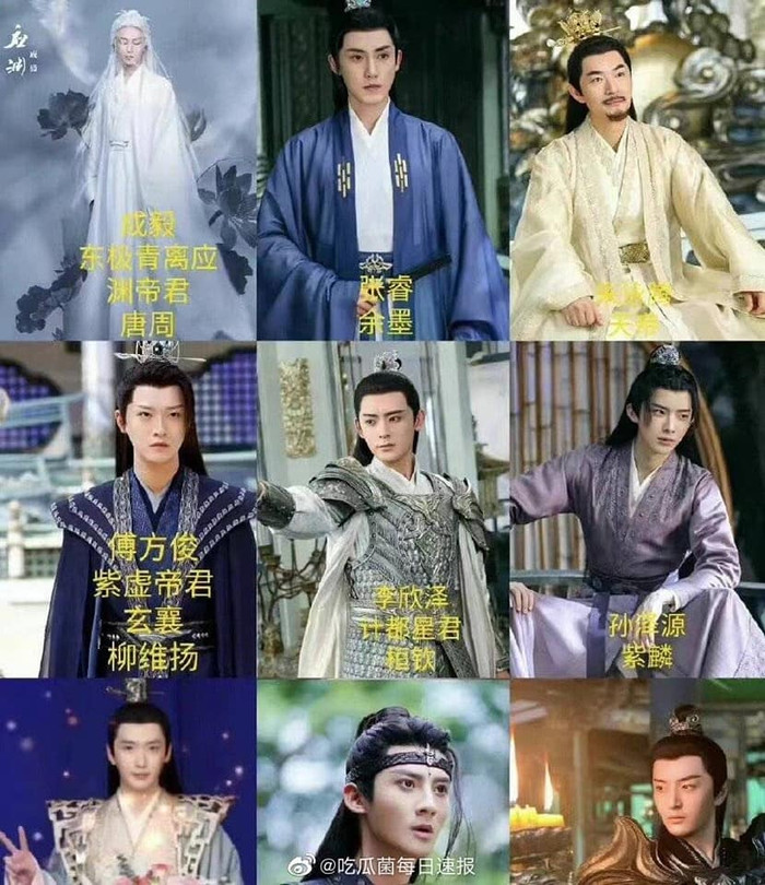 Tạo hình của các nhân vật nam.