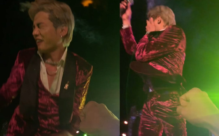 Nam ca sĩ Vbiz bị lửa bắn thẳng vào mặt khi đang biểu diễn khiến khán giả hốt hoảng Ảnh 2