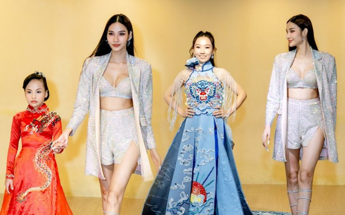 Hoàng Thùy cật lực training cho mẫu nhí đi thi quốc tế: 'Chị là Best Catwalk nên các em cứ yên tâm' Ảnh 2
