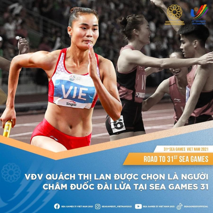 Cô gái vàng Quách châm đuốc đài lửa và tuyên thệ tại Lễ khai mạc SEA Games 31 Ảnh 1