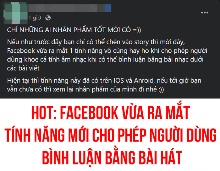 Facebook ra mắt tính năng bình luận bằng bài hát, nhưng 'ai có nhân phẩm tốt' mới sử dụng được? Ảnh 3