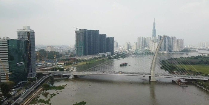 Cầu Thủ Thiêm 2 khánh thành vào dịp lễ 30-4 năm nay. Ảnh: VietNamNet