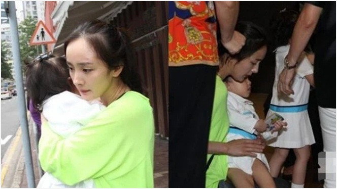 Hình ảnh nữ diễn viên về thăm con gái đã từ rất lâu. 