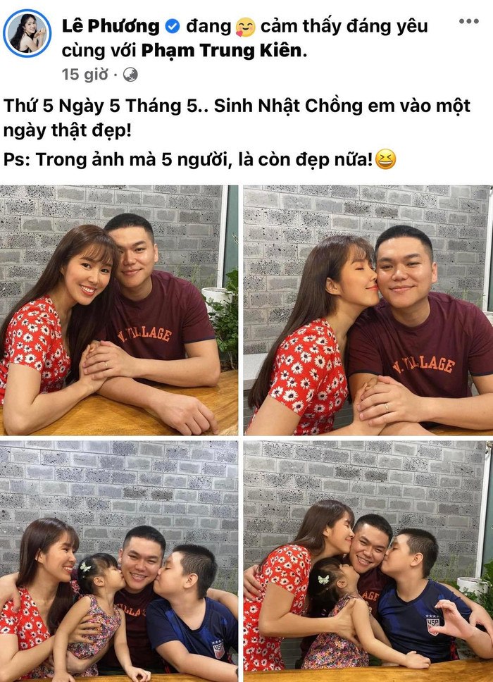 Lê Phương gửi lời chúc sinh nhật đầy ngọt ngào tới ông xã, đề cập luôn đến chuyện sinh thêm con Ảnh 3