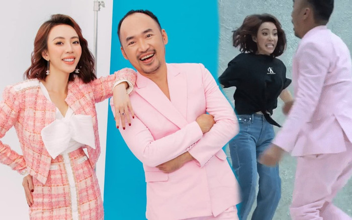 Khi Thu Trang rủ rê Tiến Luật bắt trend Tik Tok 'ôm vào lòng' của Đông Nhi nhưng cái kết nó lạ lắm Ảnh 2