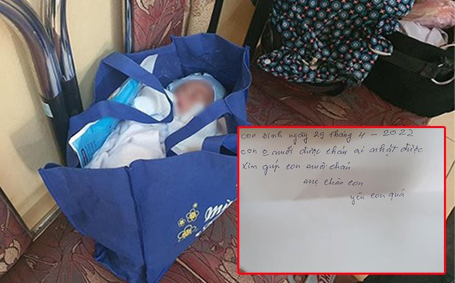Xót xa bé trai sơ sinh bị bỏ rơi trong túi xách kèm lời nhắn: 'Mẹ chào con. Yêu con quá' Ảnh 2