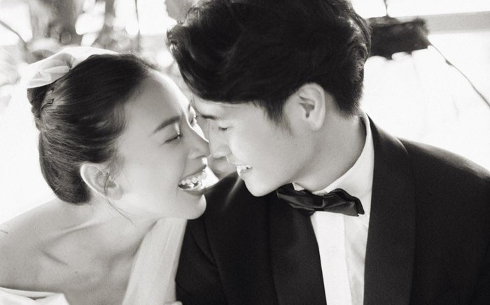 Ngô Thanh Vân tung video hậu trường chụp ảnh cưới: 'Cô dâu mới' nở nụ cười hạnh phúc, e ấp bên chú rể Ảnh 2