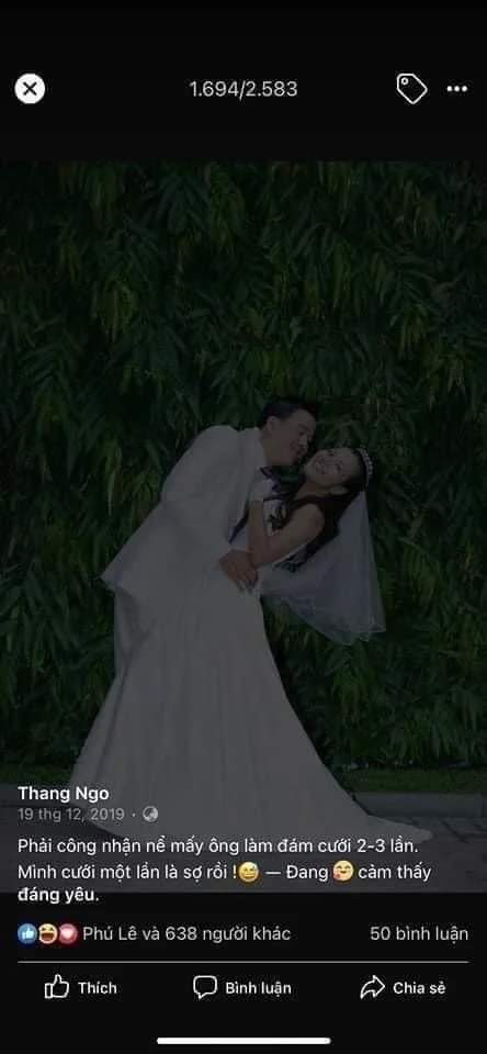 Cuối năm 2019, đại gia Thắng Ngô còn sợ phải lấy vợ lần thứ 2, ấy vậy mà, ngày 2/5/2022, vị đại gia ấy đã tổ chức hôn lễ với nữ ca sĩ.